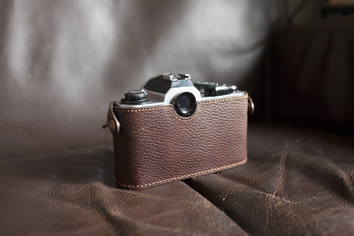 Amazon | Funper Nikon FM2 専用 ブルタイプ 本革 ボディケース ダーク